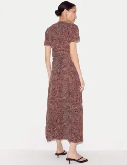 Crepe Printed Midaxi Tea Dress