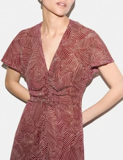 Crepe Printed Midaxi Tea Dress