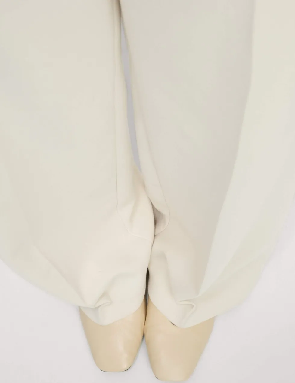 Crepe Tab Detail Wide Leg Trousers