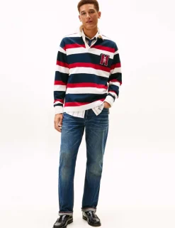 Crest Pure Cotton Striped Rugby Shirt