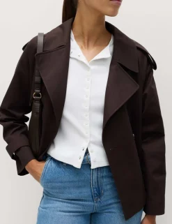 Crew Neck Cropped Cardigan