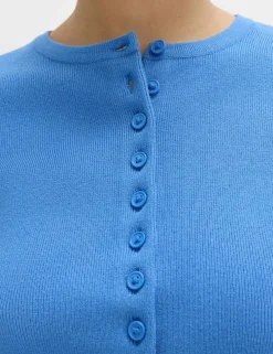 Crew Neck Cropped Cardigan