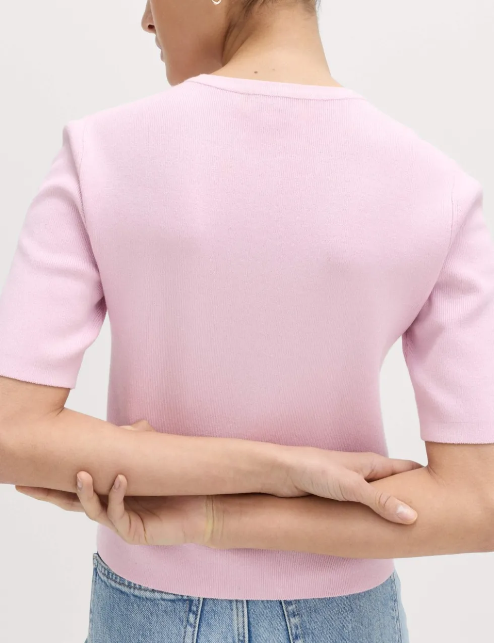 Crew Neck Cropped Cardigan