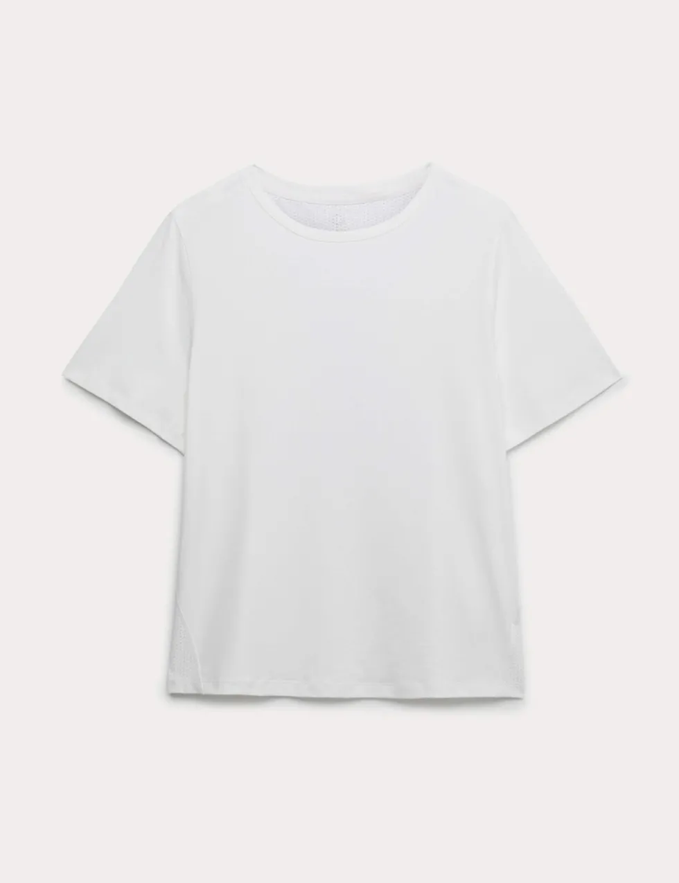 Crew Neck Mesh Panel Relaxed T-Shirt