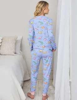 Crew Neck Printed Pyjama Set