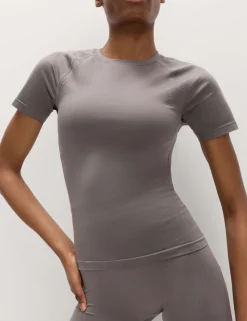 Crew Neck Seamless Fitted Top