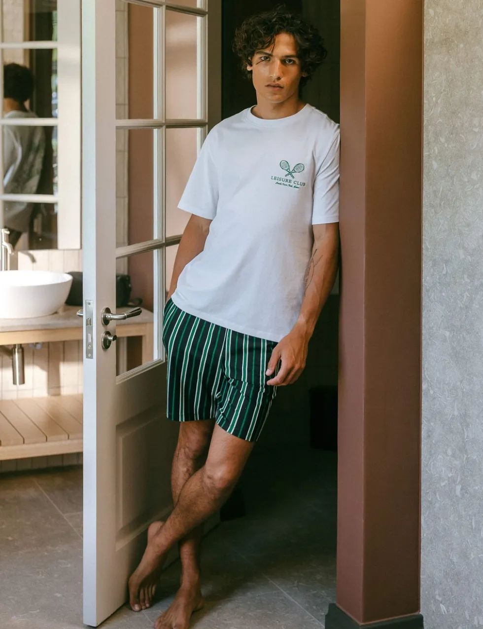 Crew Neck T-Shirt and Shorts Pyjama Set
