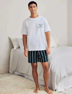 Crew Neck T-Shirt and Shorts Pyjama Set