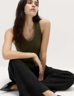 Crinkle Elasticated Waist Wide Leg Trousers