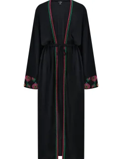Crinkle Maxi Beach Kimono