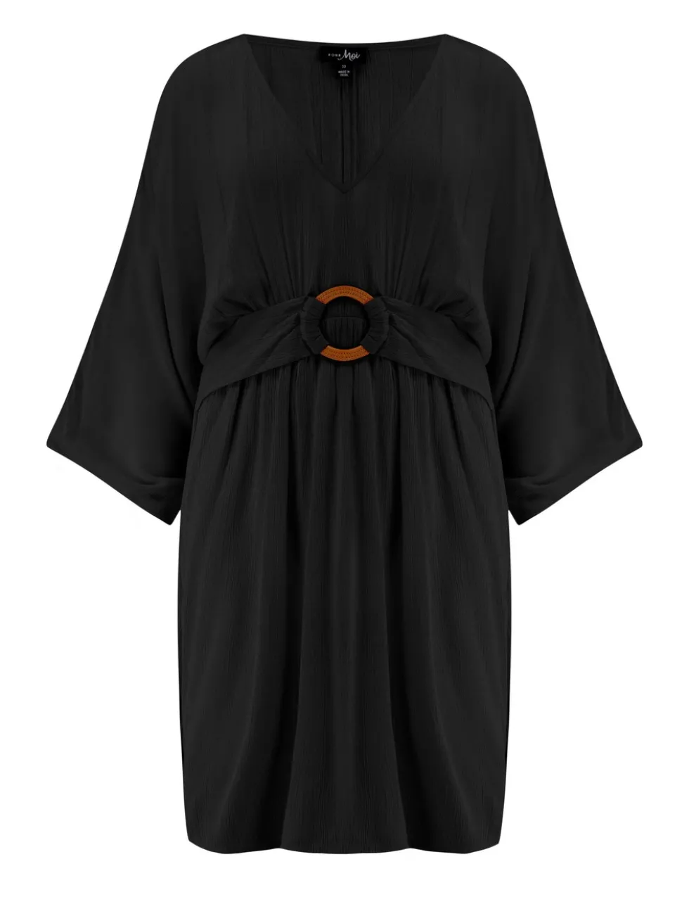 Crinkle O Ring Short Beach Kaftan