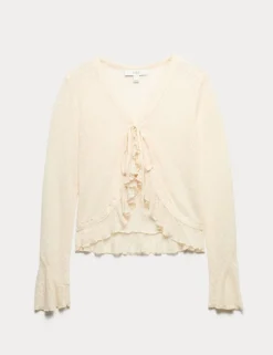 Crochet Tie Fastening Cardigan