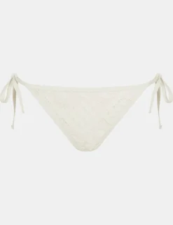Crochet Tie Side High Leg Bikini Bottoms