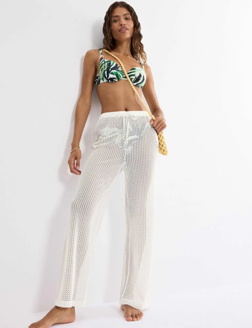 Crochet-Style Beach Trousers