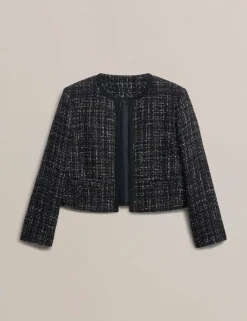 Cropped Tailored Jacket with Wool