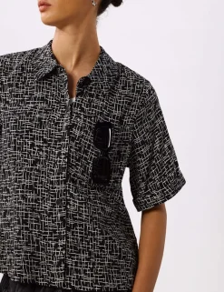 Cupro Rich Printed Shirt