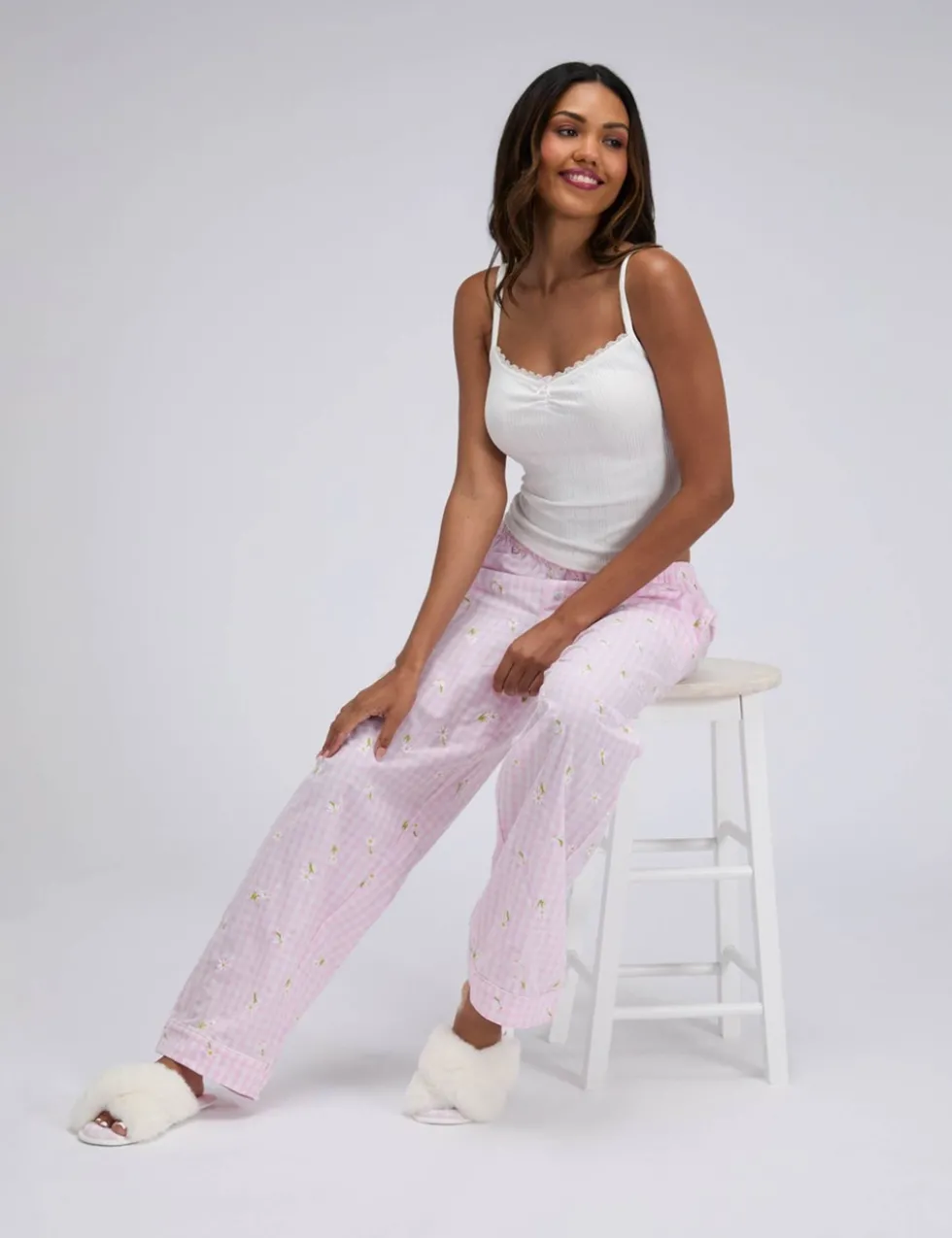 Daisy Gingham Cami Pyjama Set