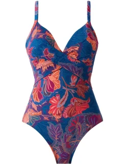 Decoupage Captivate Underwired Extra Firm Tummy Control Scoop Back Swimsuit