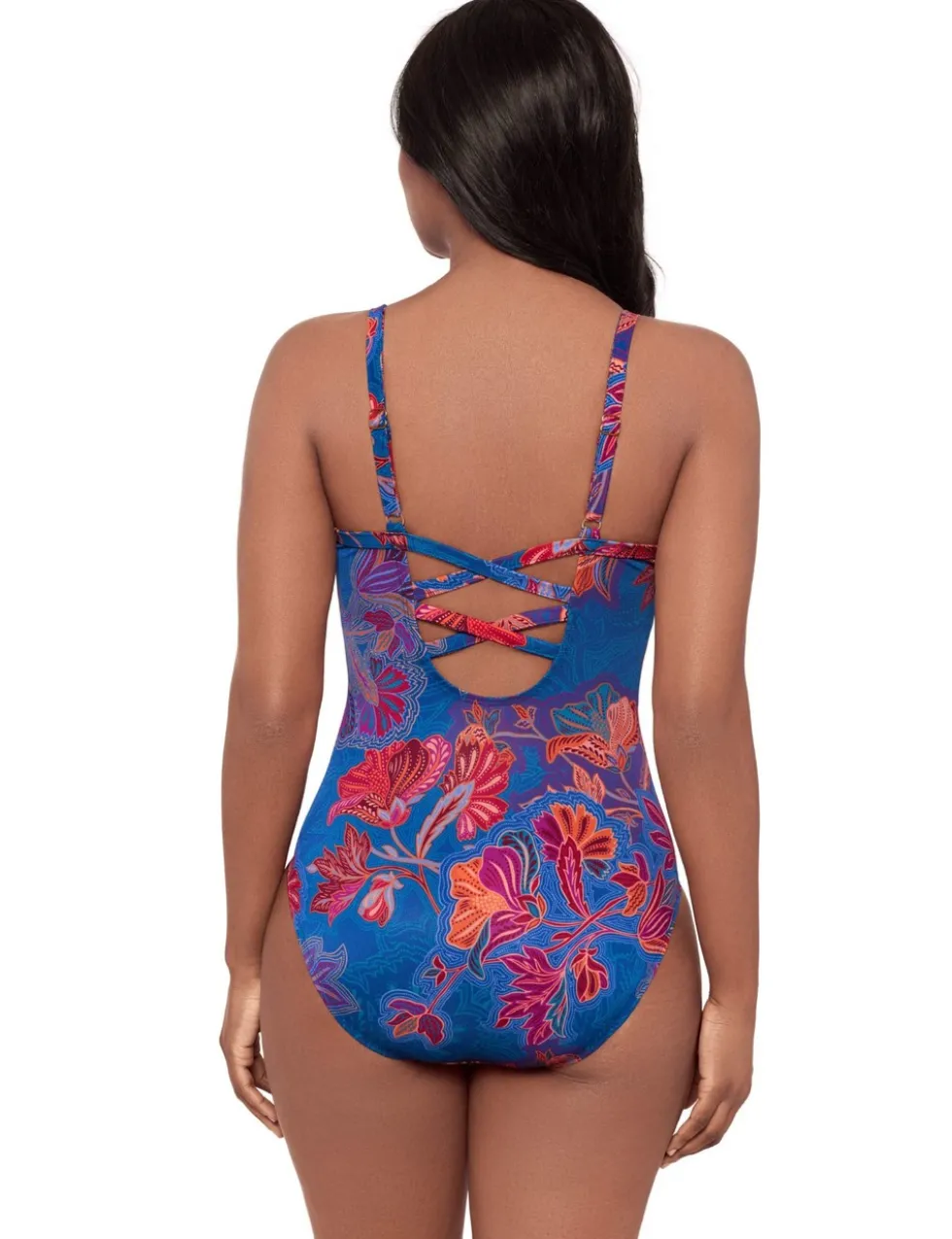 Decoupage Captivate Underwired Extra Firm Tummy Control Scoop Back Swimsuit