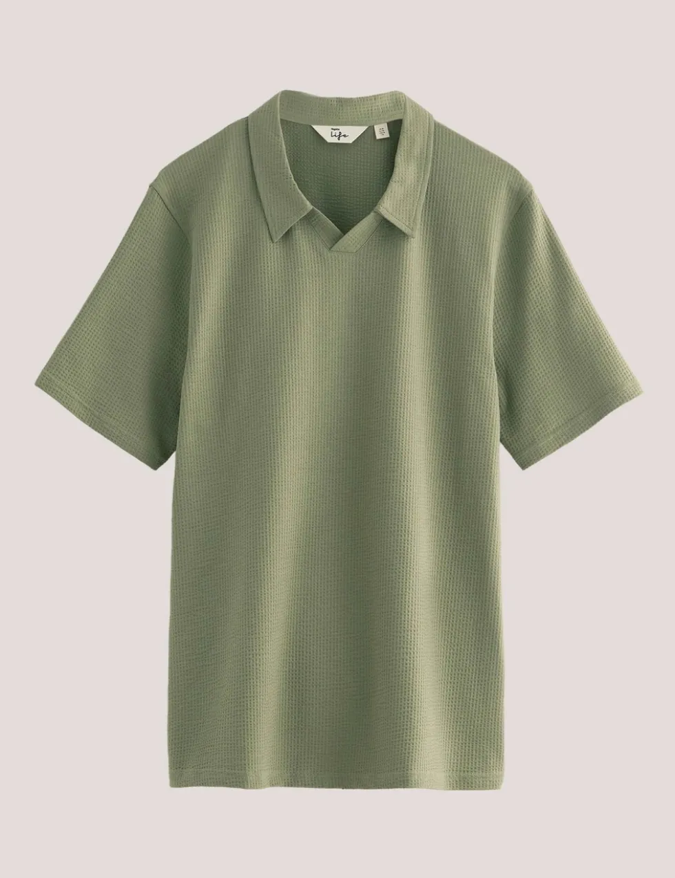 Delray Cotton Rich Waffle Polo Shirt