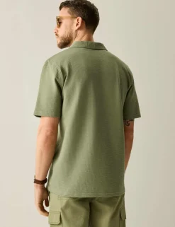 Delray Cotton Rich Waffle Polo Shirt