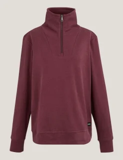Demmi Funnel Neck Half Zip Sweatshirt