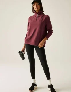 Demmi Funnel Neck Half Zip Sweatshirt