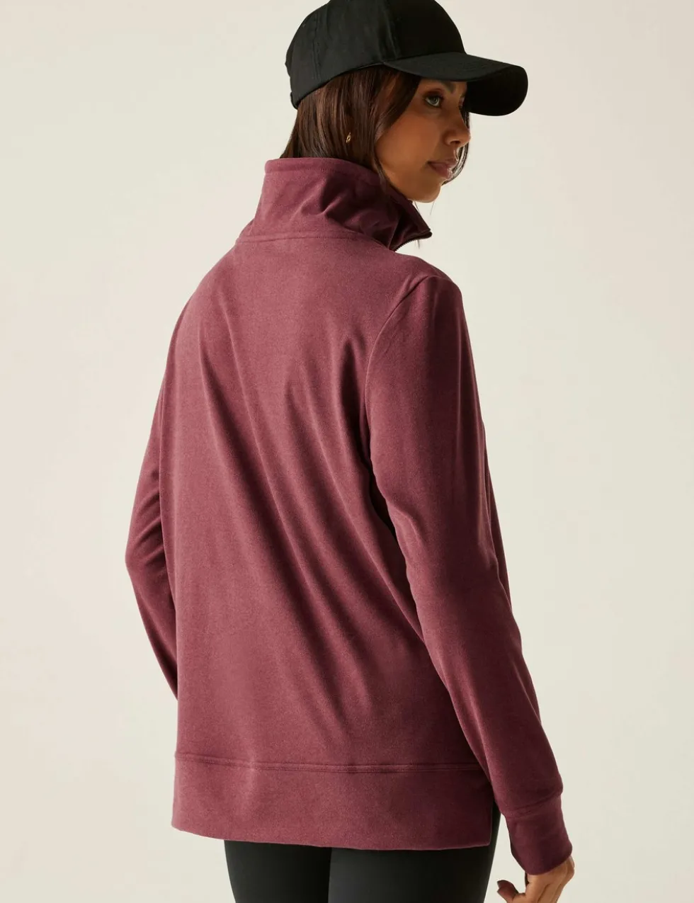 Demmi Funnel Neck Half Zip Sweatshirt