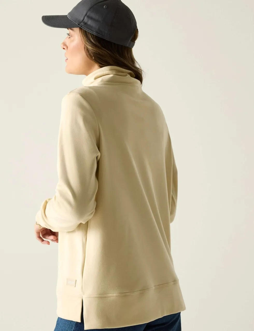 Demmi Funnel Neck Half Zip Sweatshirt