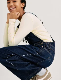 Denim Barrel Dungarees (6-16 Yrs)