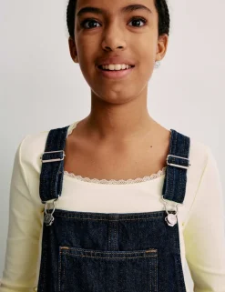 Denim Barrel Dungarees (6-16 Yrs)