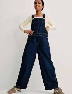 Denim Barrel Dungarees (6-16 Yrs)
