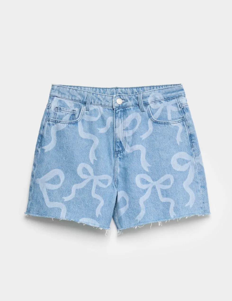 Denim Bow Shorts (6-16 Yrs)