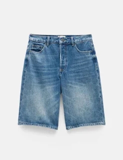 Denim Boyfriend Long Shorts