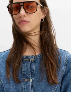 Denim Button Through Midi Waisted Dress