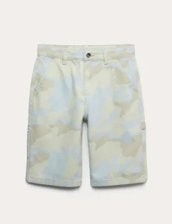 Denim Camouflage Shorts (6-16 Yrs)