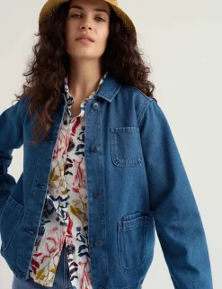 Denim Collared Jacket