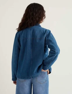 Denim Collared Jacket