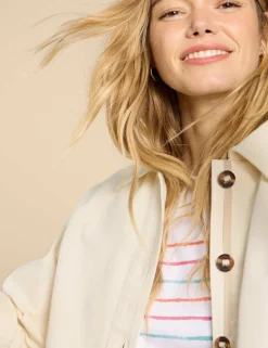 Denim Collared Relaxed Jacket