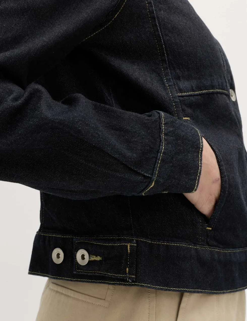 Denim Collared Short Trucker Jacket