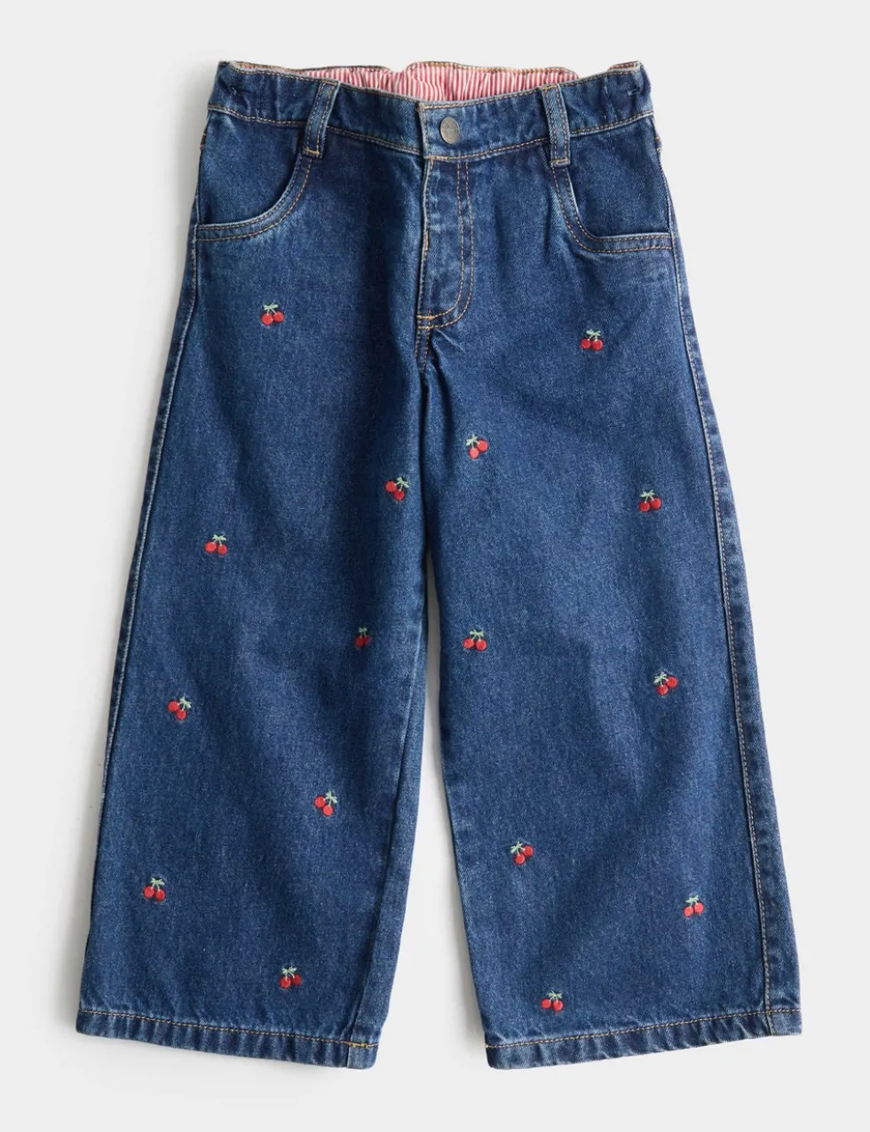 Denim Embroidered Jeans (2-10 Yrs)