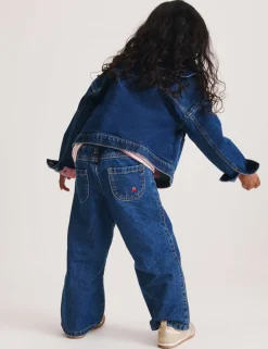 Denim Embroidered Jeans (2-10 Yrs)