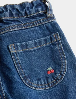 Denim Embroidered Jeans (2-10 Yrs)