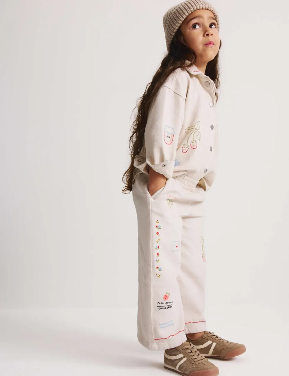 Denim Embroidered Jeans (1-8 Yrs)