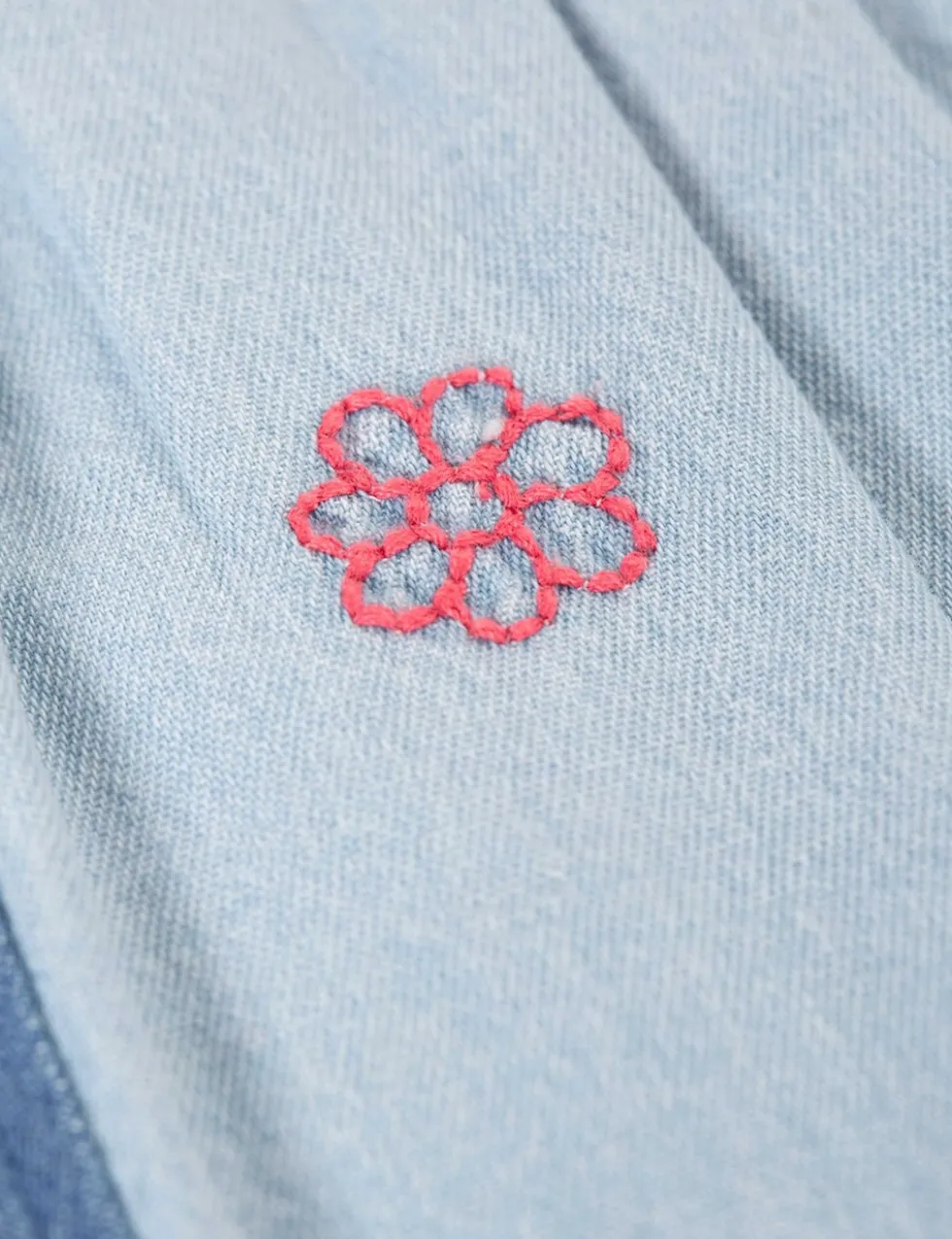 Denim Embroidered Skirt (2-12 Yrs)