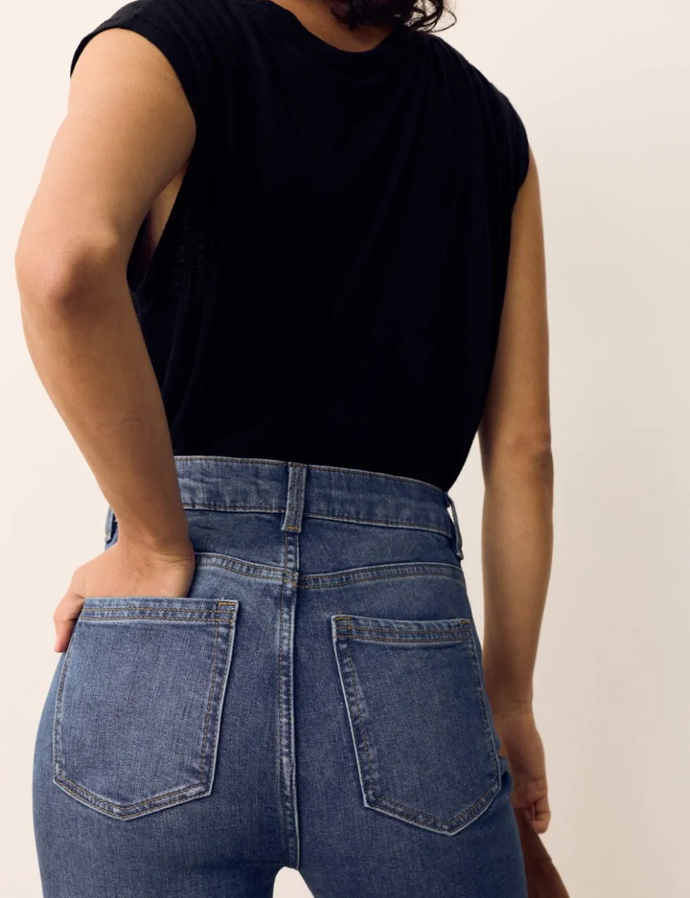 Denim Flared Jeans