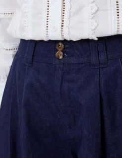 Denim High Waisted Shorts