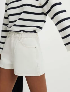Denim High Waisted Shorts