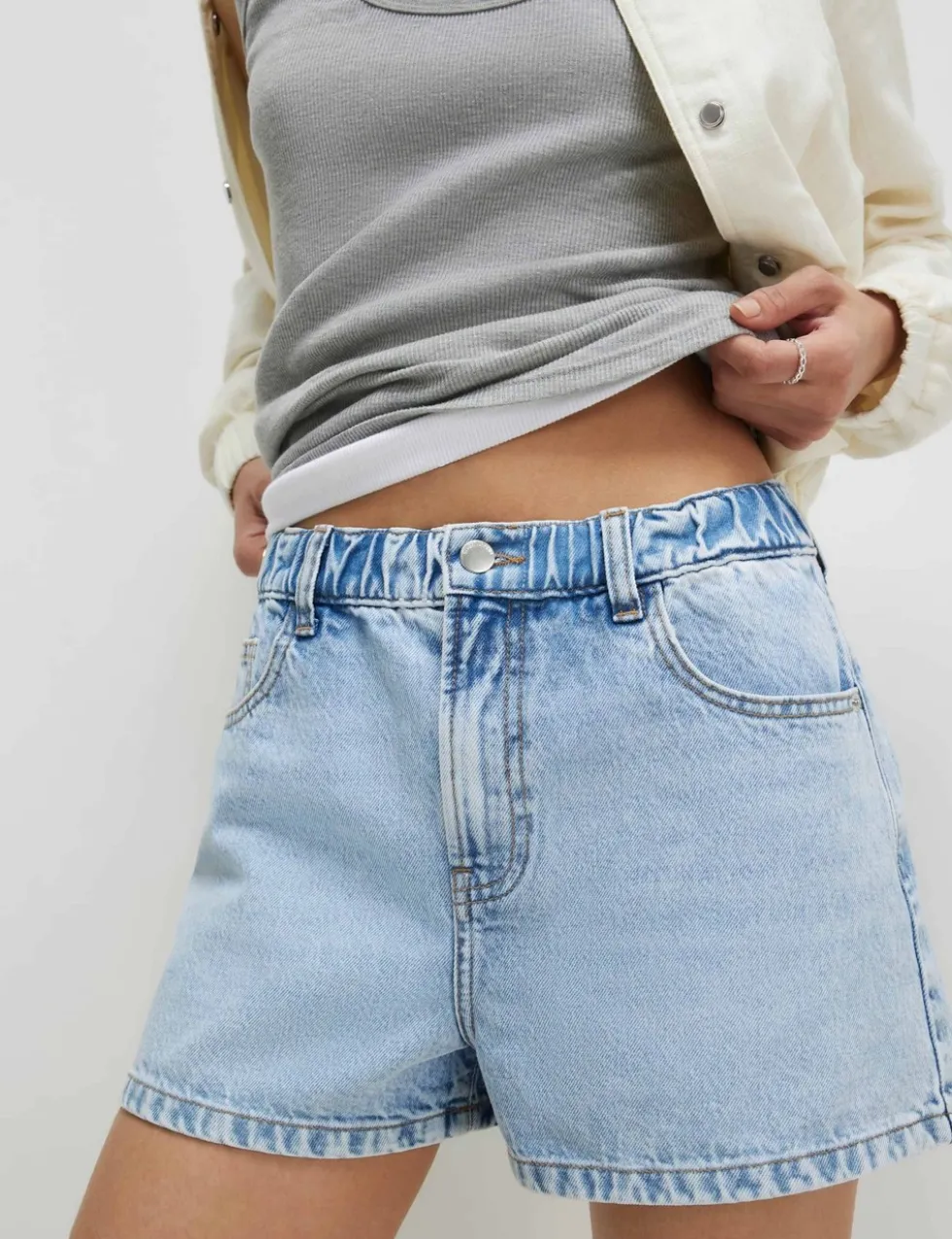 Denim High Waisted Shorts
