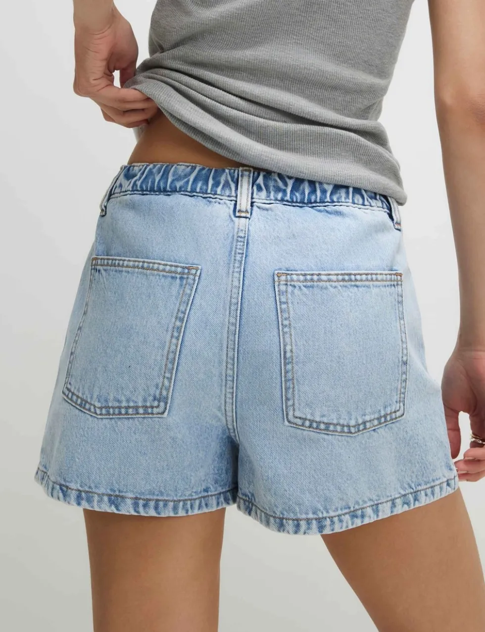Denim High Waisted Shorts
